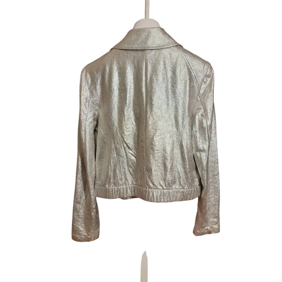 INC Metalic Silver Crop Jacket - Picture 9 of 9
